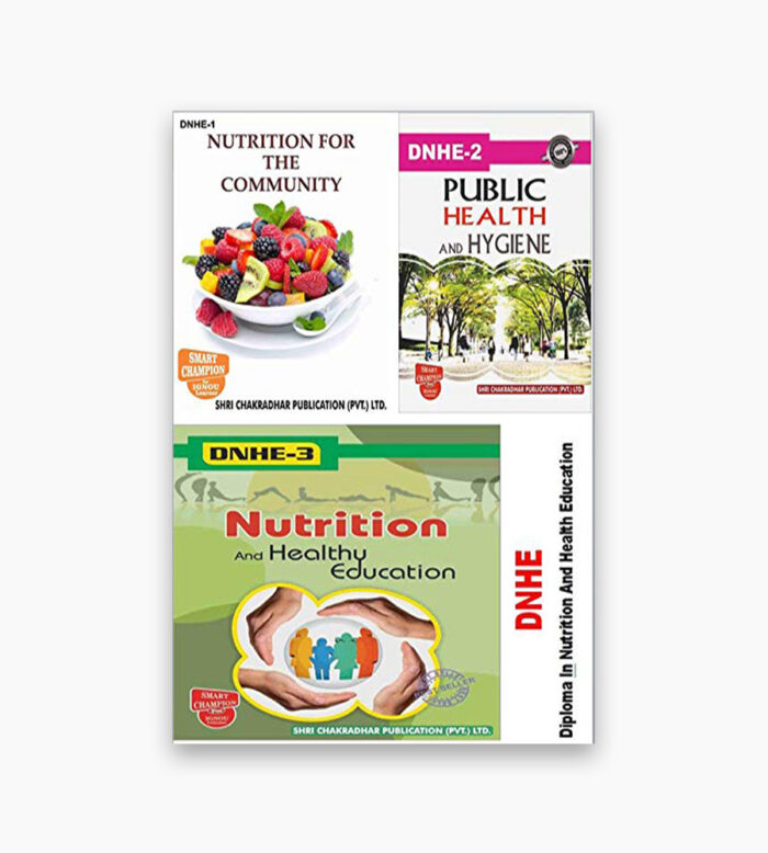 IGNOU DNHE Study Material, Guide Book, Help Book – Combo of DNHE 1 DNHE 2 DNHE 3 – Diploma in Nutrition and Health Education with Previous Years Solved Papers