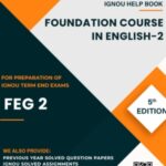 IGNOU FEG-02 Study Material & Book (BA Foundation Course)