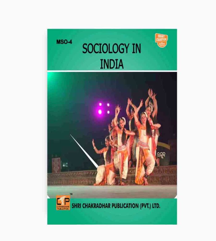 IGNOU MSO-4 Study Material, Guide Book, Help Book – Sociology in India – MSO with Previous Years Solved Papers