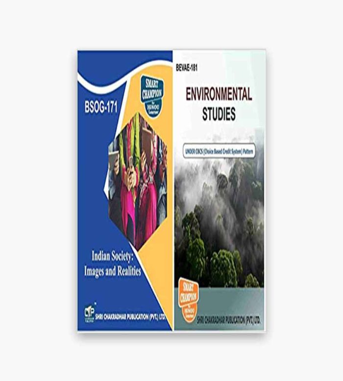 IGNOU BSOG, BEVAE Study Material, Guide Book, Help Book – Combo of BEVAE 181 BSOG 171 – BAG Sociology with Previous Years Solved Papers