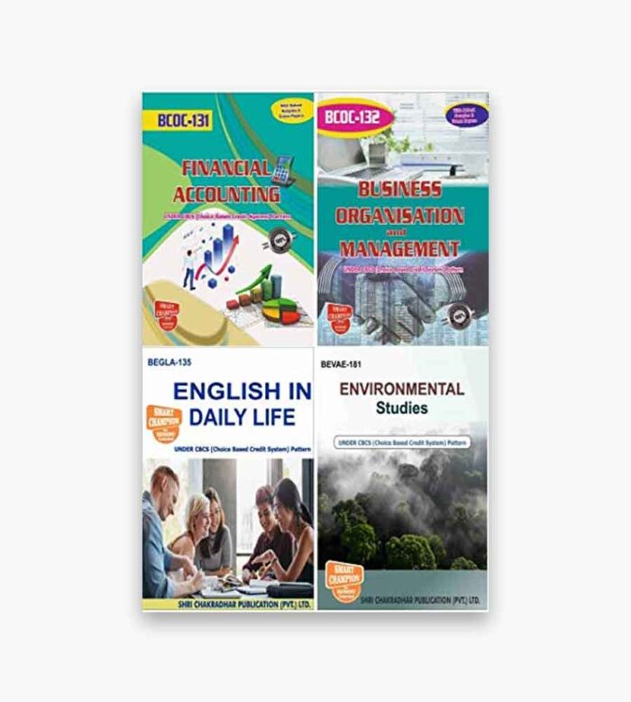 IGNOU BCOC, BEGLA, BEVAE Study Material, Guide Book, Help Book – Combo of BCOC 131 BCOC 132 BEGLA 135 BEVAE 181 – BCOMG with Previous Years Solved Papers