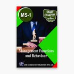 IGNOU MS-1 Study Material, Guide Book, Help Book – Management Functions and Behaviour – PGDFM/MBA with Previous Years Solved Papers