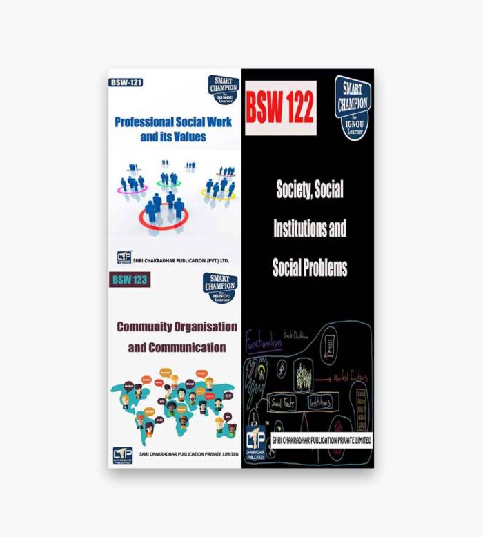 IGNOU BSW Study Material, Guide Book, Help Book – Combo of BSW 121 BSW 122 BSW 123 – BSWG with Previous Years Solved Papers bsw121 bsw122 bsw123