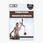IGNOU MLE-16 Study Material, Guide Book, Help Book – Criminal Justice Research and Advocacy – PGDCJ with Previous Years Solved Papers mle16