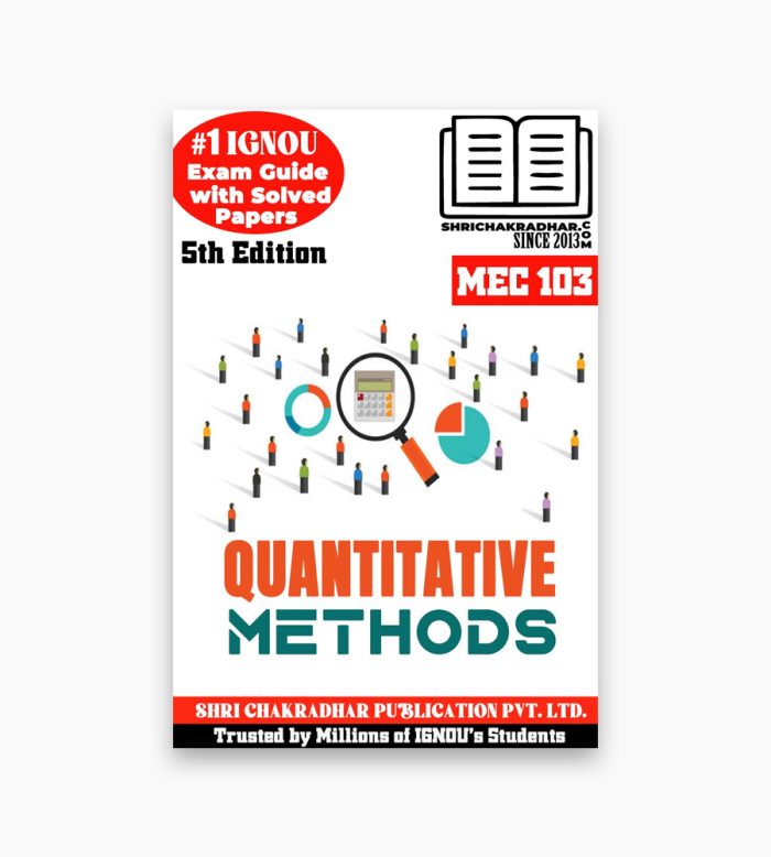 IGNOU MEC-103 Study Material, Guide Book, Help Book – Quantitative Methods – MA ECONOMICS with Previous Years Solved Papers mec103