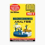 IGNOU MEC-2 Study Material, Guide Book, Help Book – Macroeconomic Analysis – MA ECONOMICS with Previous Years Solved Papers mec101