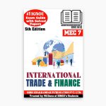 IGNOU MEC-7 Study Material, Guide Book, Help Book – International Trade and Finance – MA ECONOMICS with Previous Years Solved Papers mec7