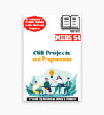 IGNOU MEDS-54 Study Material, Guide Book, Help Book – CSR Projects and Programmes – MACSR/PGDCSR with Previous Years Solved Papers meds54