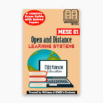IGNOU MESE-61 Study Material, Guide Book, Help Book – Open and Distance Learning Systems – MAAE with Previous Years Solved Papers mese61