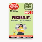 IGNOU MPC-3 Study Material, Guide Book, Help Book – Personality: Theories and Assessment – MAPC with Previous Years Solved Papers mpc1