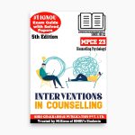IGNOU MPCE-23 Study Material, Guide Book, Help Book – Interventions in Counselling – MAPC with Previous Years Solved Papers mpce23