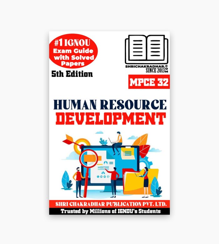 IGNOU MPCE-32 Study Material, Guide Book, Help Book – Human Resource Development – MAPC with Previous Years Solved Papers mpce32