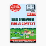 IGNOU MRD-201 Study Material, Guide Book, Help Book – Rural Development – Indian Context – MARD/PGDRD with Previous Years Solved Papers MARD/PGDRD mrd201