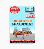 IGNOU MEVE-15 Study Material, Guide Book, Help Book – Disaster Management – MSCENV with Previous Years Solved Papers meve15