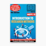 IGNOU MGPE-15 Study Material, Guide Book, Help Book – Introduction to Research Methods – MGPS with Previous Years Solved Papers mgpe15