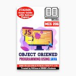 IGNOU MCS-206 Study Material, Guide Book, Help Book – Object Oriented Programming Using Java – PGDCA with Previous Years Solved Papers mcs206
