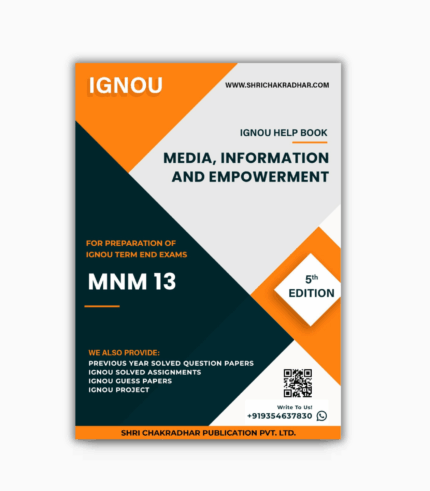 IGNOU MNM 13 Study Material & Book (MAJDM) 1st Year