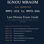 IGNOU MBA (OM) 3rd Semester Book cover — MMPC-015, MMPC-016, MMPO-001, MMPO-002, MMPO-005 and MMPO-006, 2027 Exam Edition, Combined Last Minute Exam Study Guide