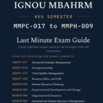 IGNOU MBA (HRM) 4th Semester Book cover — MMPC-017, MMPC-018, MMPC-019, MMPC-020, MMPH-003, MMPH-005, MMPH-006 and MMPH-009, 2027 Exam Edition, Combined Last Minute Exam Study Guide