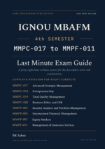 IGNOU MBA (FM) 4th Semester Book cover — MMPC-017, MMPC-018, MMPC-019, MMPC-020, MMPF-004, MMPF-005, MMPF-007 and MMPF-011, 2027 Exam Edition, Combined Last Minute Exam Study Guide