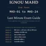 IGNOU MAHD 2nd Year Hindi Medium Module-4 मध्यकालीन कविता book cover — MHD-01, MHD-07, MHD-21, MHD-22, MHD-23 and MHD-24, 2027 Exam Edition, Combined Last Minute Exam Study Guide