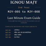 IGNOU MA Jyotish (MAJY) 2nd Year Hindi Medium Book cover — MJY-005, MJY-006, MJY-007 and MJY-008, 2027 Exam Edition, Last Minute Exam Guide